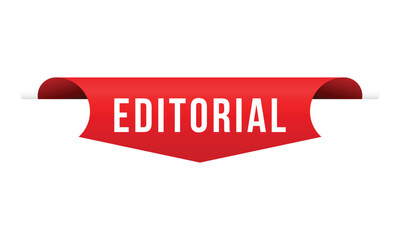 Editorial banner design. Editorial icon. Flat style vector illustration.