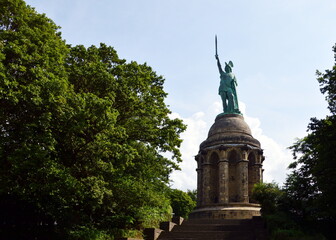 Hermann Monument in the Town Detmold, North Rhine - Westphalia