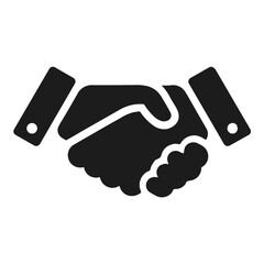 handshake vector icon illustration