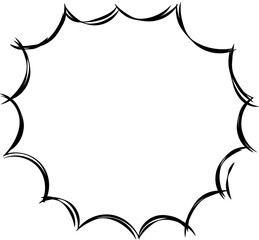 Black and white speech bubble balloon icon sticker memo keyword planner text box banner, flat png transparent element design