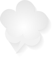 speech bubble balloon icon sticker memo keyword planner text box banner, flat png transparent element design