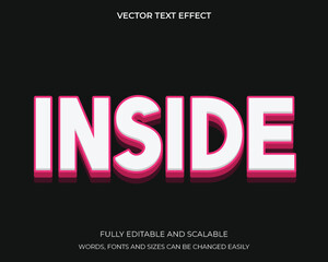 Editable text style effect - inside theme style.