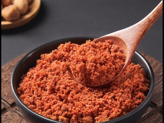 Pork spicy meat floss, red meat floss, snacks, condiments