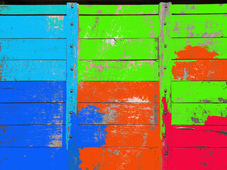 Top view, wooden table blurred multicolour watercolour background texture design blank for text or stock photo , illustration, advertise product, gradiant wall, panel floor