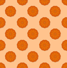 Pumpkin orange halloween background pattern
