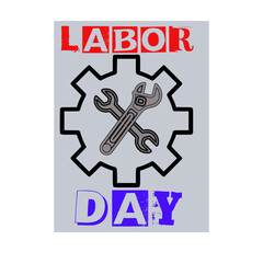 Labor day icon illustration 