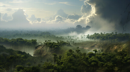 Deforestation in tropical regions