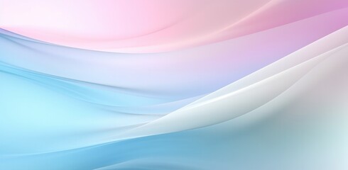 Fototapeta premium Abstract background with smooth lines in pastel pink and blue colors