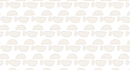 Trendy scandinavian minimalist seamless pattern with creative hand drawn composition. Plant minimalist motifs