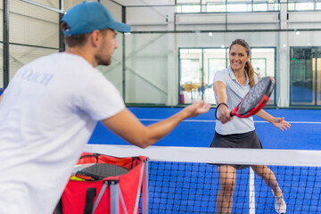 Elevate skills with focused indoor Padel training. Expert coaching, effective techniques