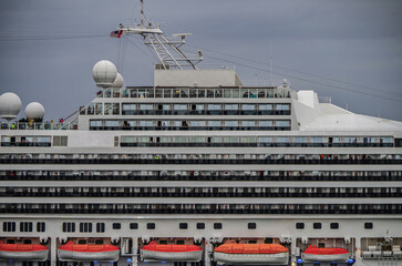 Dream holiday on Carnival cruiseship cruise ship liner Sunshine in the Caribbean island tropical...