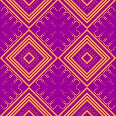 Draw yellow lines together into a rectangle and pattern with purple background, design, fabric pattern, pattern for use as background, art.
