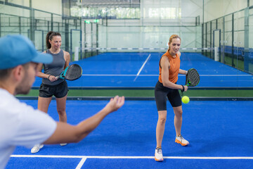 Elevate skills with personalized indoor Padel training. Expert coaching for effective improvement...