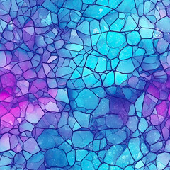 Polygon water pattern. Mosaic glass surface. For banner, postcard, book illustration. Created with generative AI tools