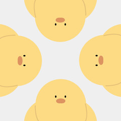 yellow chick vector illustration