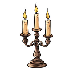 candlestick and candle