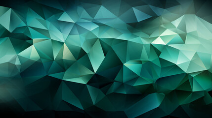 Obraz premium Green polygon background