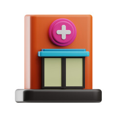 hospital Clinic illustration 3d