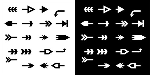 Illustration vector graphic a set of arrow icons
