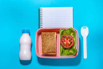 Healthy school meal concept