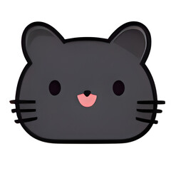 minimalistic cat stickers Ai generated