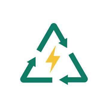 Renewable energy vector. Eco illustration sign icon. Recycle symbol or logo.