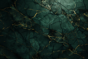 dark green marble, black cracks, background wallpaper