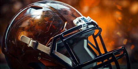 american football close up. Generative AI