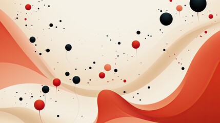 Minimalistic background with line and dot patterns, creating a simple impression.