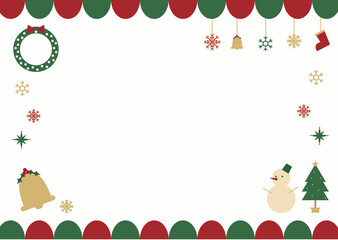 クリスマス用かわいいフレーム