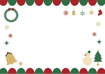 クリスマス用かわいいフレーム