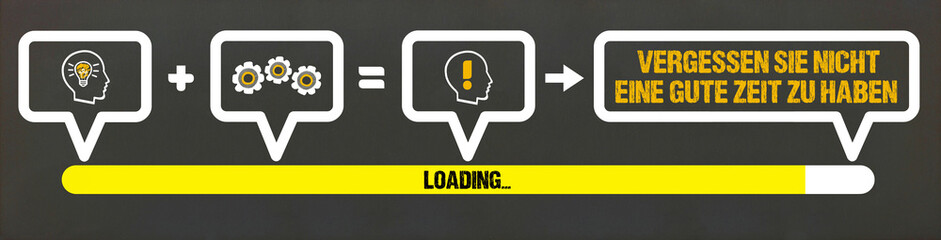 Vergessen Sie nicht, eine gute Zeit zu haben	