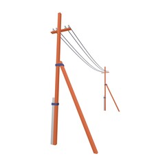 Fototapeta premium Electrical transmission tower pylon