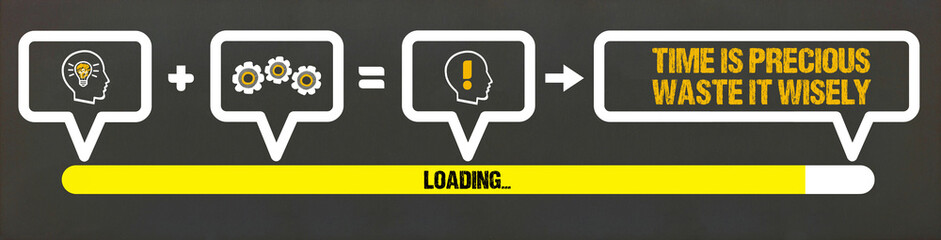 Time is precious, waste it wisely	