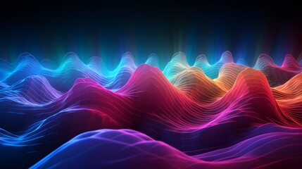 Obraz premium Abstract sound wave 