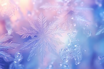beautiful ornaments and shapes and decoration of snowflakes