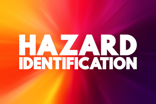 Hazard Identification text quote, concept background