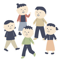 people coming and going