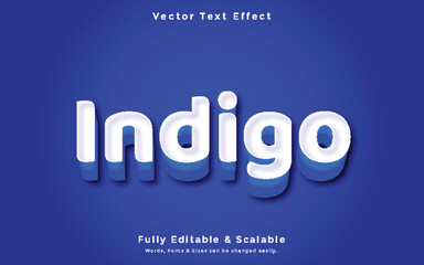 Indigo 3d editable text effect