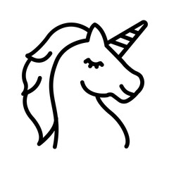 Black line icon for Mythical © priyanka