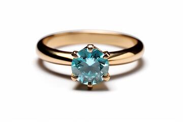 gold ring with green gemstone