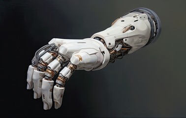 The prosthesis of the future. Android human hands. Medical technologies