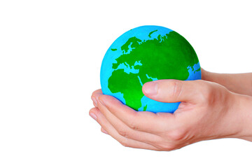 Globe in Cupped Hands