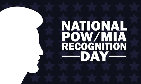National POW/MIA Recognition Day Vector Template Design Illustration. Suitable for greeting card, poster and banner