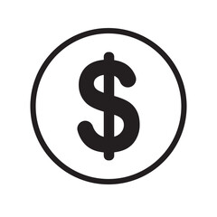 Obraz premium Dollar currency icon