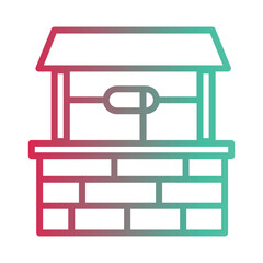 Farming Old Rural Gradient Icon