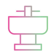 Obraz premium Plumber Sink Pipe Icon