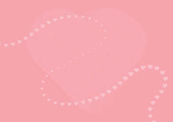 pink background with scribble hearts