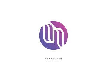 Fototapeta na wymiar N letter vector trademark brand logo