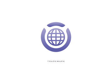 Global Marketing Trading Networking Vector Logo